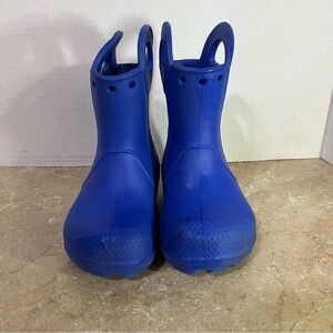 CROCS Toddler Vibrant Blue Rain Boots